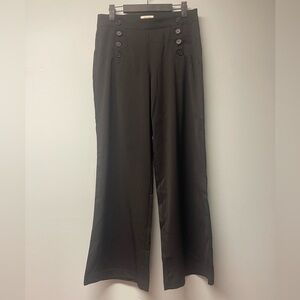 Maxstudio Black Button-Detail Trousers